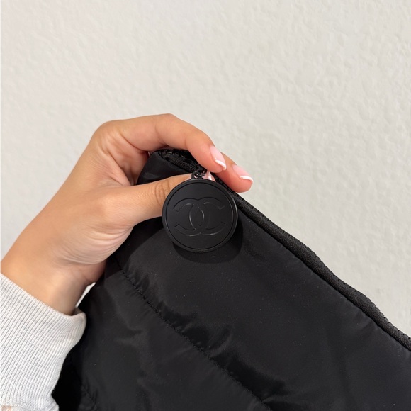 Chanel Black Puffer Makeup/Toiletries Pouch (GWP) - Picture 2 of 3